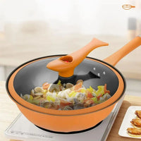 32 Cm Miniature Pressure Cooker Non-stick Easy Cleanup Wok Clay Titanium Pan With Pot Cover For Kitchen Cooking
