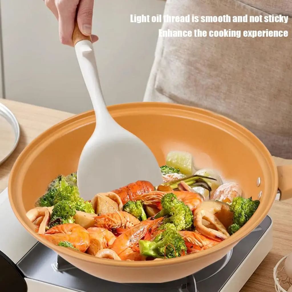 32 Cm Miniature Pressure Cooker Non-stick Easy Cleanup Wok Clay Titanium Pan With Pot Cover For Kitchen Cooking