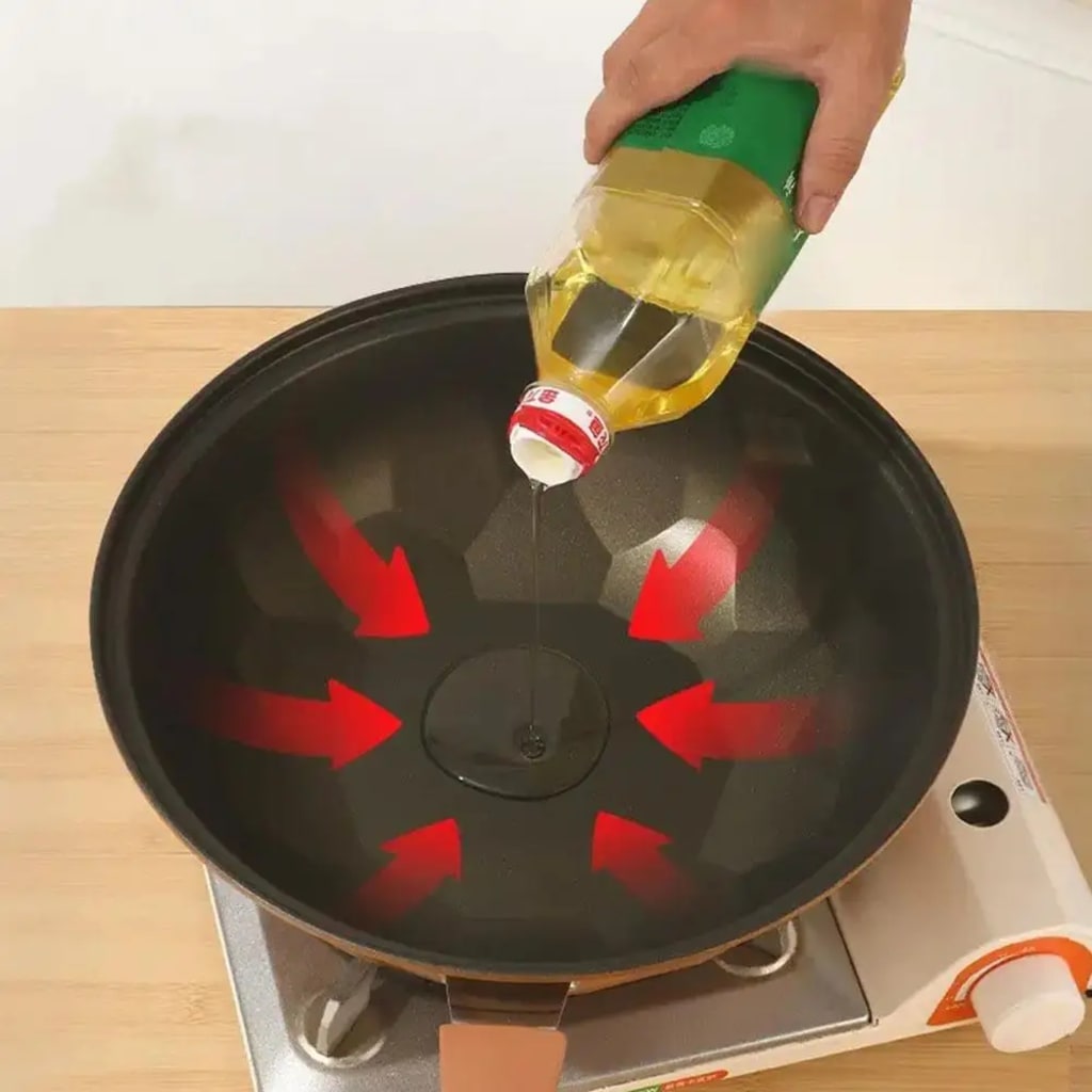 32 Cm Miniature Pressure Cooker Non-stick Easy Cleanup Wok Clay Titanium Pan With Pot Cover For Kitchen Cooking
